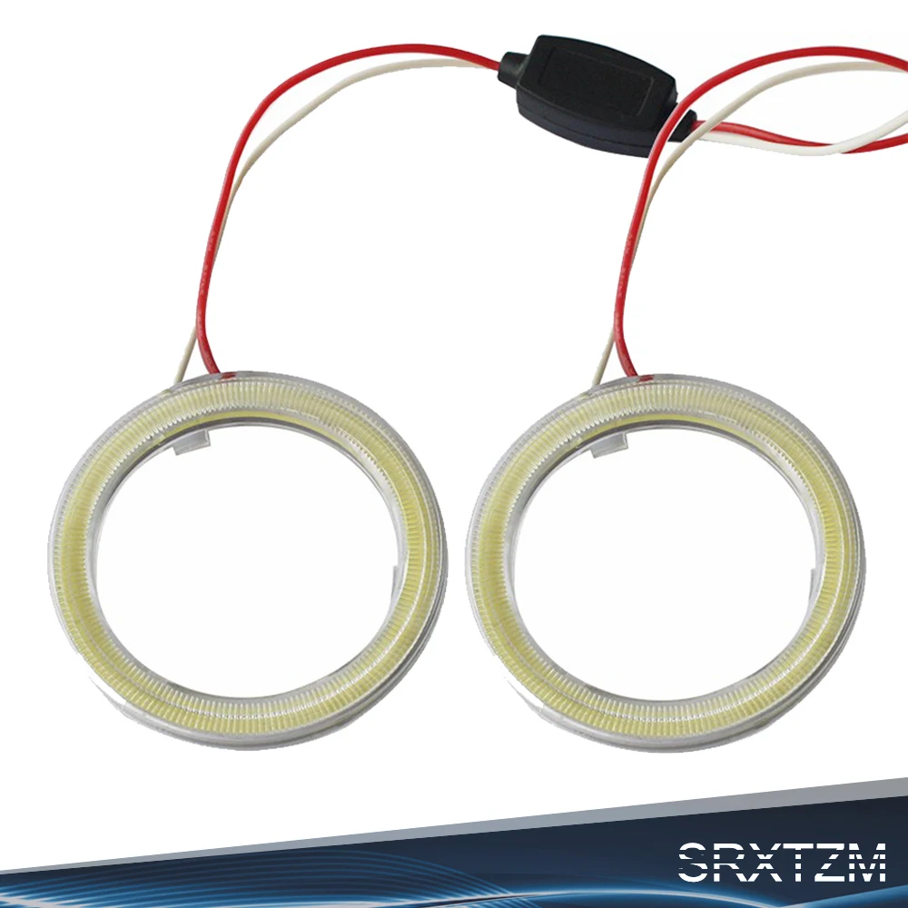 Авто Стайлинг 12V Halo кольца Ангел глаз COB светодиодные фары 60/70/80/90/100/110/120 мм Drl Led