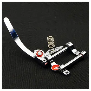 

HOT-Guitar Vibrato Tailpiece Tremolo Flat Top Body Tremolo Unit Vibrato Bridge for Tele, SG, LP, ETC Electric Guitars(Silver)