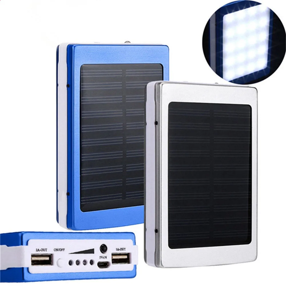 Солнечный светодиодный портативный внешний аккумулятор с двумя usb-портами 5x18650, Внешнее зарядное устройство, коробка для самостоятельной сборки, Экологичная, 12 марта