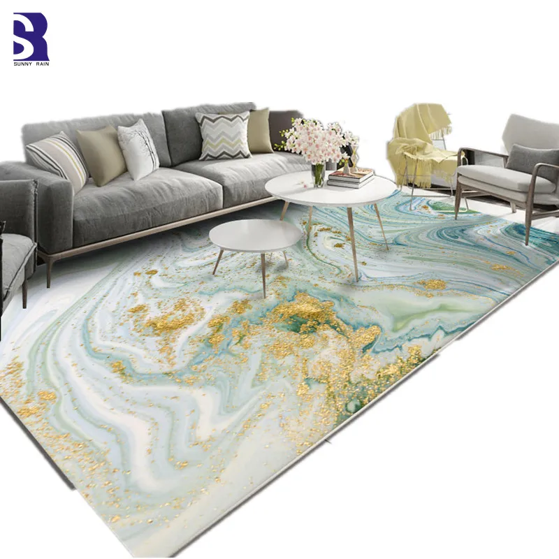 SunnyRain 1-piece мраморный ковер для спальни гостиной кухонные Половики ковры моющиеся