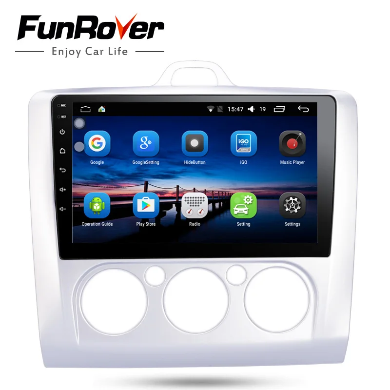 

Funrover 2.5D+IPS 2 din Android 9.0 car dvd player for Focus 2 3 2004-2011 Mondeo Galaxy S-max smax Kuga c-max car radio gps RDS