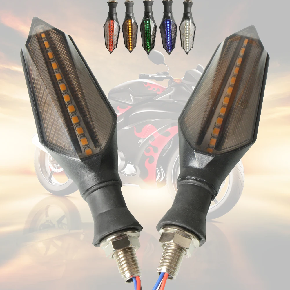 

Motorcycle Signal lights Led Turn Signal Flasher Warning lamp For Kawasaki NINJA 250 ZX250R EX250 YAMAHA MT-07 MT-09 FZ-07