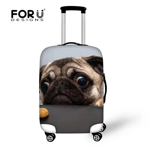 FORUDESIGNS/крутой черный чехол для чемодана с кошкой для чемодана 18-30 дюймов, сумка для чемодана на колесиках, эластичный защитный чехол, аксессуары для путешествий - Цвет: W1538