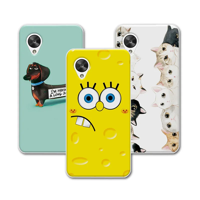

Nexus 5 Hard PC Case Cover For LG Google Nexus 5 E980 D820 D821 Case Bear Cartoon Painting Protector For LG Nexus 5 4.95" Case