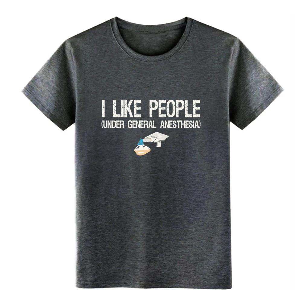 Футболка с надписью i like people u nder general anesthesia дизайнерская футболка круглым вырезом