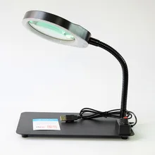 Crafts Glass Lens LED Desk Lighting Magnifier Lamp Light 5X Magnifying Desktop Loupe Repair Tools with 48 LEDs Stand Crafts Glass Lens LED Desk Lighting Magnifier Lamp Light 5X Magnifying Desktop Loupe Repair Tools with 48 LEDs Stand
