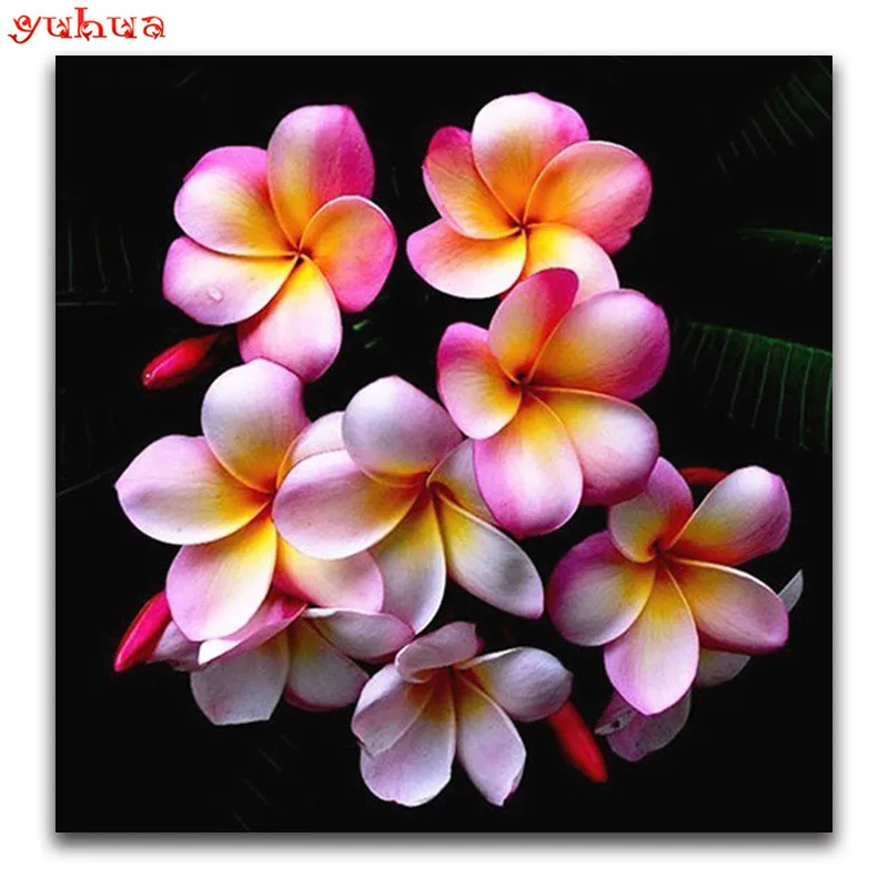 

YUHUA 5D DIY Diamond Painting Flower Full SquareRound Drill Diamond Embroidery Mosaic Picture Of Rhinestone Home Decoration