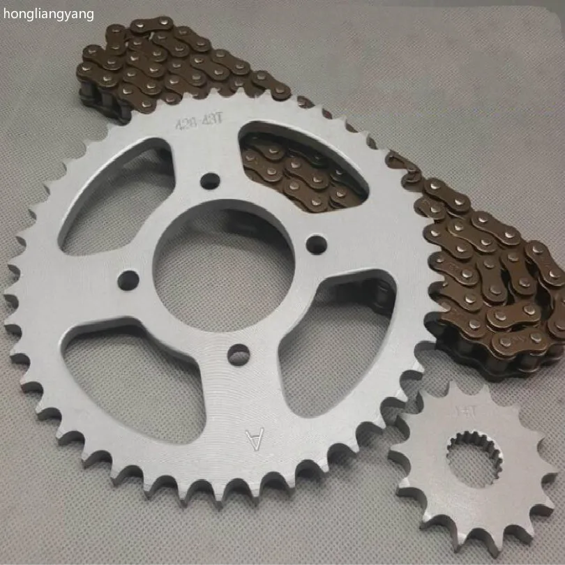 38T 14T 116section EN 125 gs 125 gn 125 звездочки цепи наборы 38t 39t 43t 45t+ 14t 116 секция цепи - Цвет: 38T 14T 116section