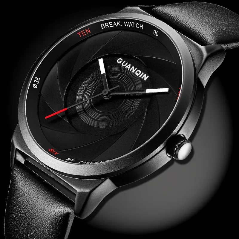 

GUANQIN Simple Creative Men Watches Top Brand Luxury Men Casual Sport Wristwatch Steel Ultra Thin New Watches Relogio Masculino