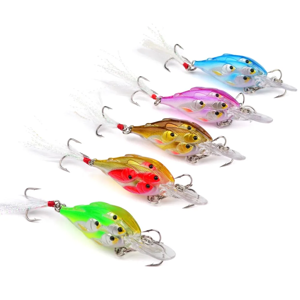 

Artificial Bait Fishing Lure Simulation Wobbler Strong Hook 7cm Accessories Tool Set For Lake Sea ALS88