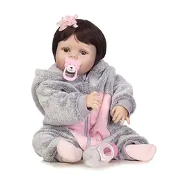56 см полный силиконовые Baby Reborn куклы реалистичные Соединенные принцессы обувь для девочек игрушка фестиваль подарок @ ZJF