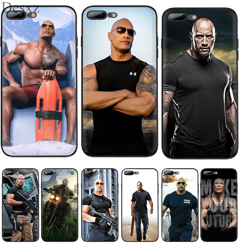 

Mobile Phone Case for iPhone 11 Pro XR X XS Max iPhone 6 6S 7 8 Plus 5 5S SE Cover The Rock Dwayne Johnson Bag Shell Casing