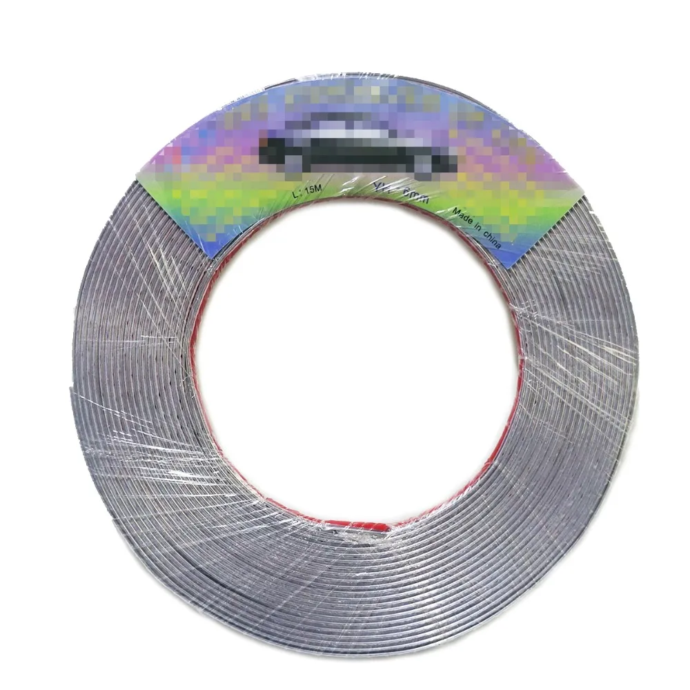 6mm Car Chrome Body Strip Bumper Auto Silver DIY Decoration Protective Moulding Styling Trim Auto Protector Sticker 13Meters