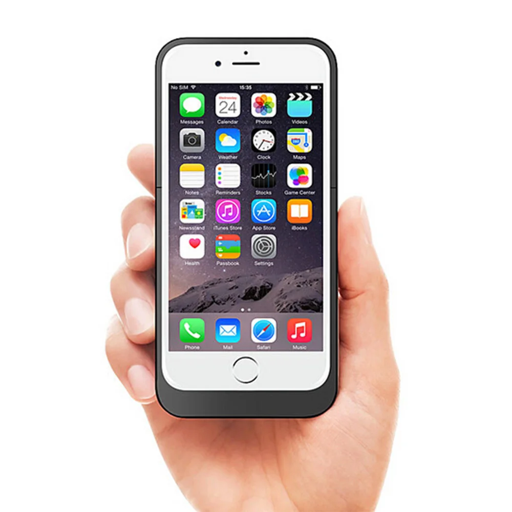 bilder für Portable Backup Externes Ladegerät Fall Energienbank Pack Ladekoffer für iPhone 6 6 s Plus 3800 mah/6800 mah Schwarz bilder für Portable Backup Externes Ladegerät Fall Energienbank Pack Ladekoffer für iPhone 6 6 s Plus 3800 mah/6800 mah Schwarz