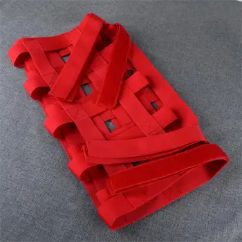 

beler Red Polyester Cargo Net Roof Back Window Extra Storage Restraint Hammock Net Mesh Fit for Jeep Wrangler JL