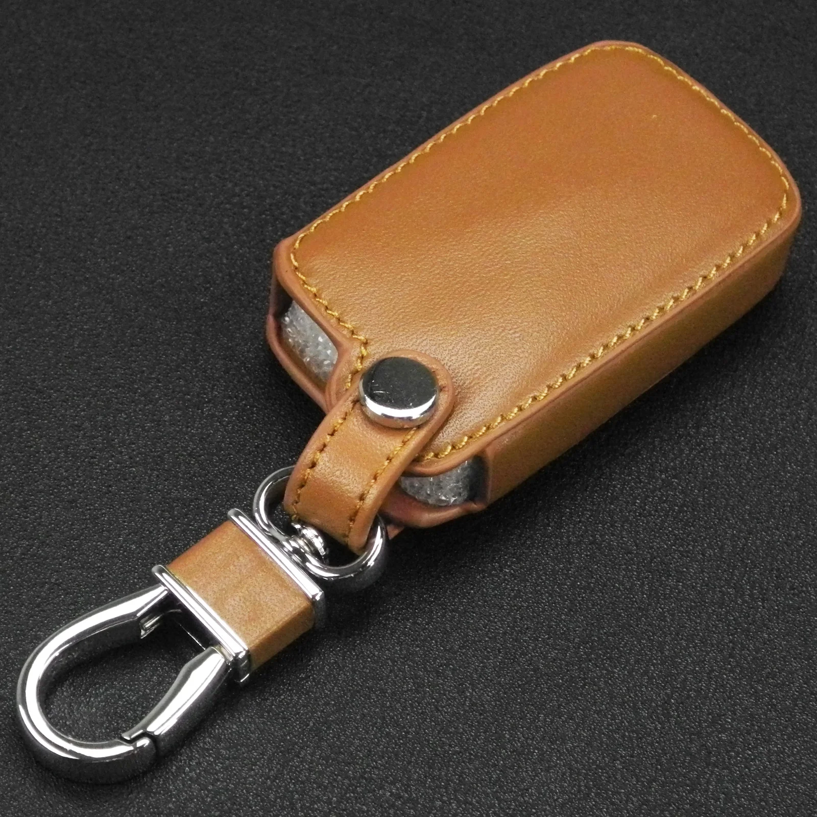 Keyforkess 2 pulsanti in pelle telecomando Smart Car portachiavi Cover per Toyota Land Cruiser Camry Highlander Crown Key Protetor Case - HTB18mvuqgoQMeJjy0Fnq6z8gFXaU