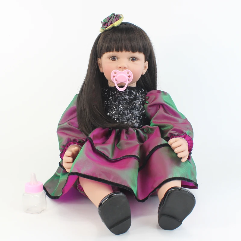 55 см Виниловая силиконовая кукла-Реборн, игрушка как настоящая малышовая принцесса, живая девочка, кукла, подарок для девочки, игрушка для игры в дом