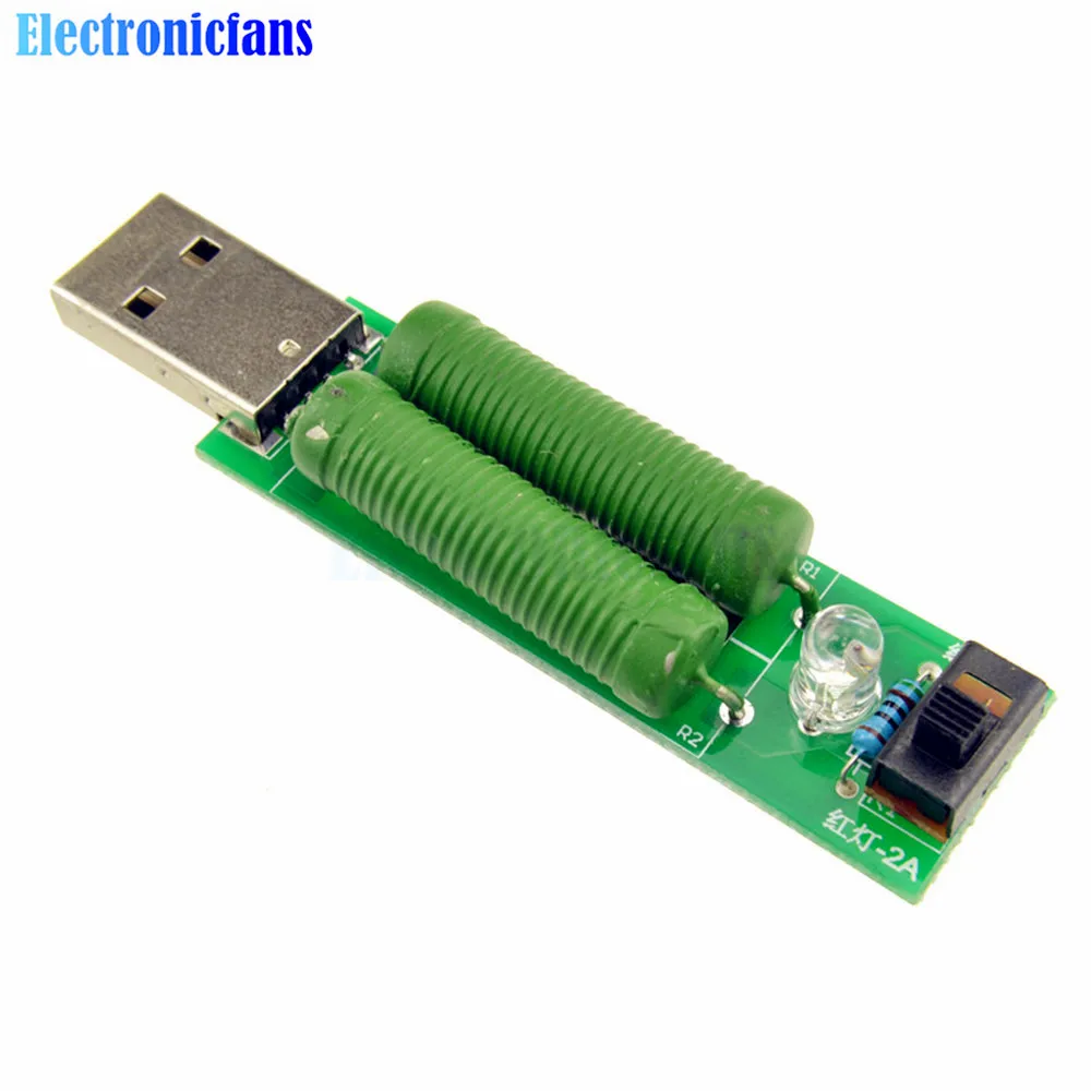 Usb разряд Сопротивление нагрузке резисторы Мобильная мощность 2A/1A тестирование