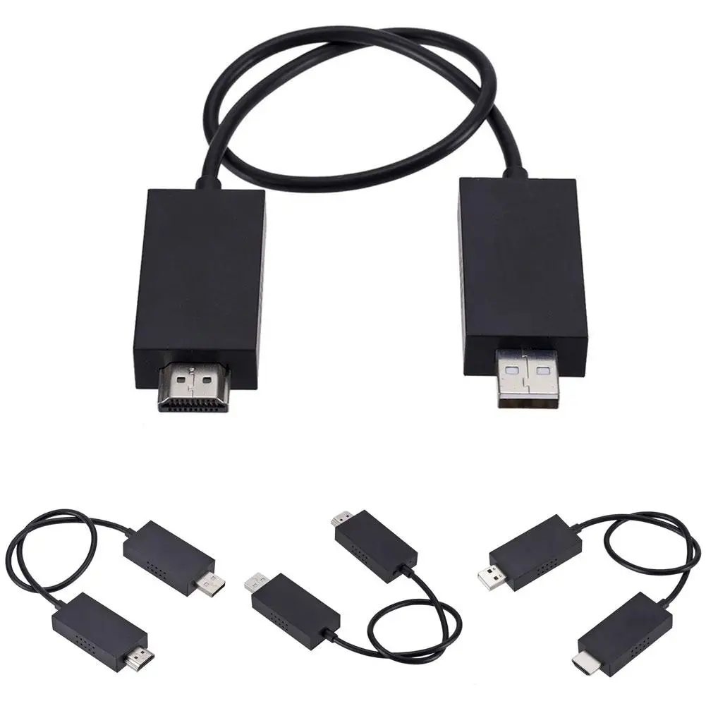 

pop Wireless V2 Receiver HDMI USB Port Display Adapter Cable for PC Tablet Phone