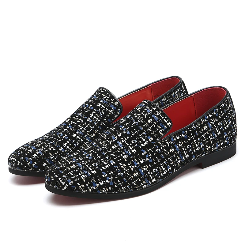 

2019 Summer Brand Loafers Luxury Rhinestone Formal Dress Shoes Flats Shoes Designer Driving Leather Shoes Wedding Party Shoes