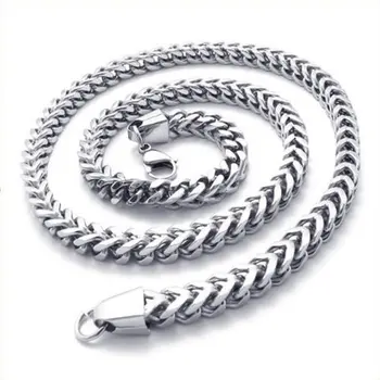 

Silver Color Necklaces Stainless Steel Necklace Young Man's Favorite Jewelry Necklaces Link Chain Size Length 55.9cm Width 0.6cm