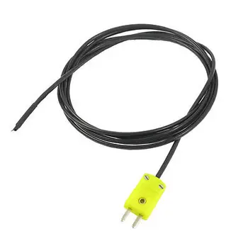 

K Type 2-Pin 0-300C Thermocouple Probe Sensor 2M for Thermometer