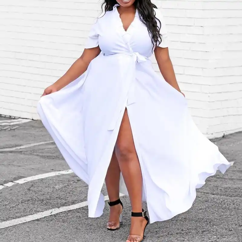 all white outfits for plus size women