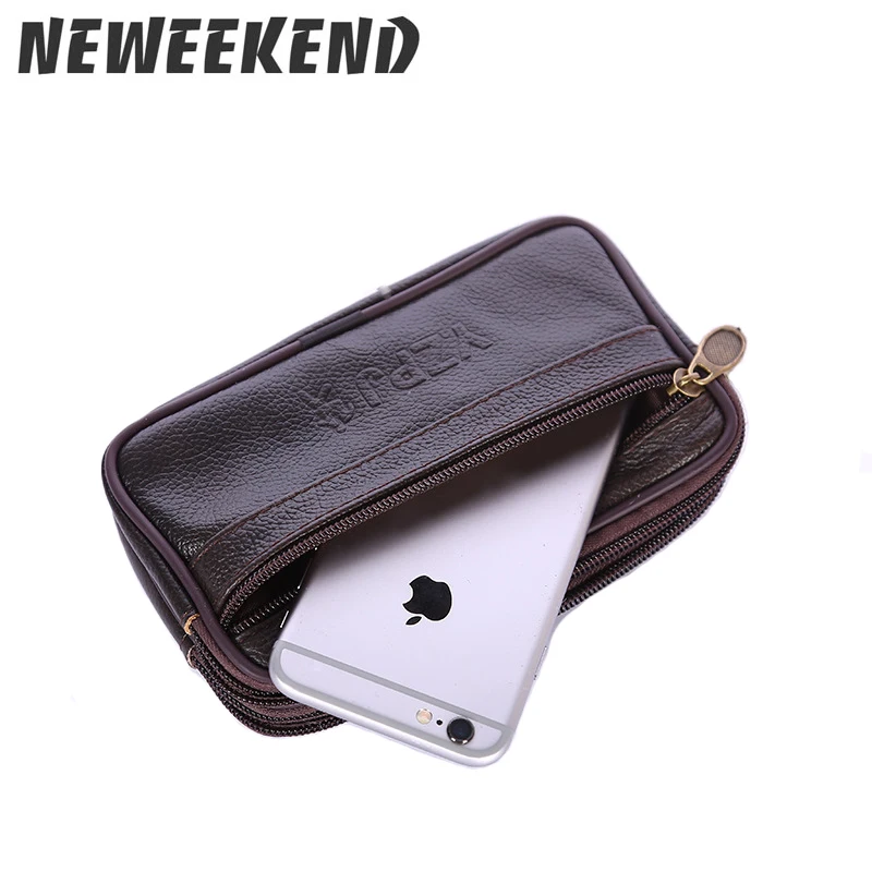 Neweekend сумка на пояс, мужская сумка из натуральной кожи, универсальная сумка для мобильного телефона, с карманами, женская сумка 106
