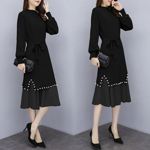 Осеннее платье для женщин вязаный женский свитер vestido de festa женские платья