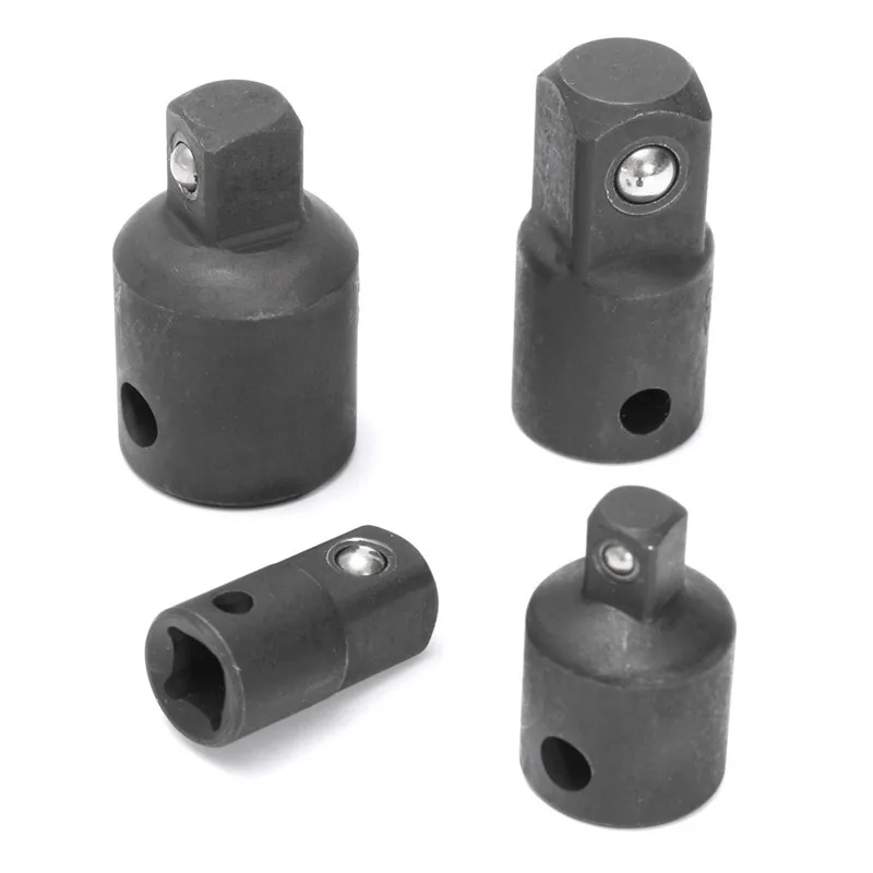 Drillpro 4PCS 1/4" to 3/8" 1/2 Inch Drive Socket Adapter Converter