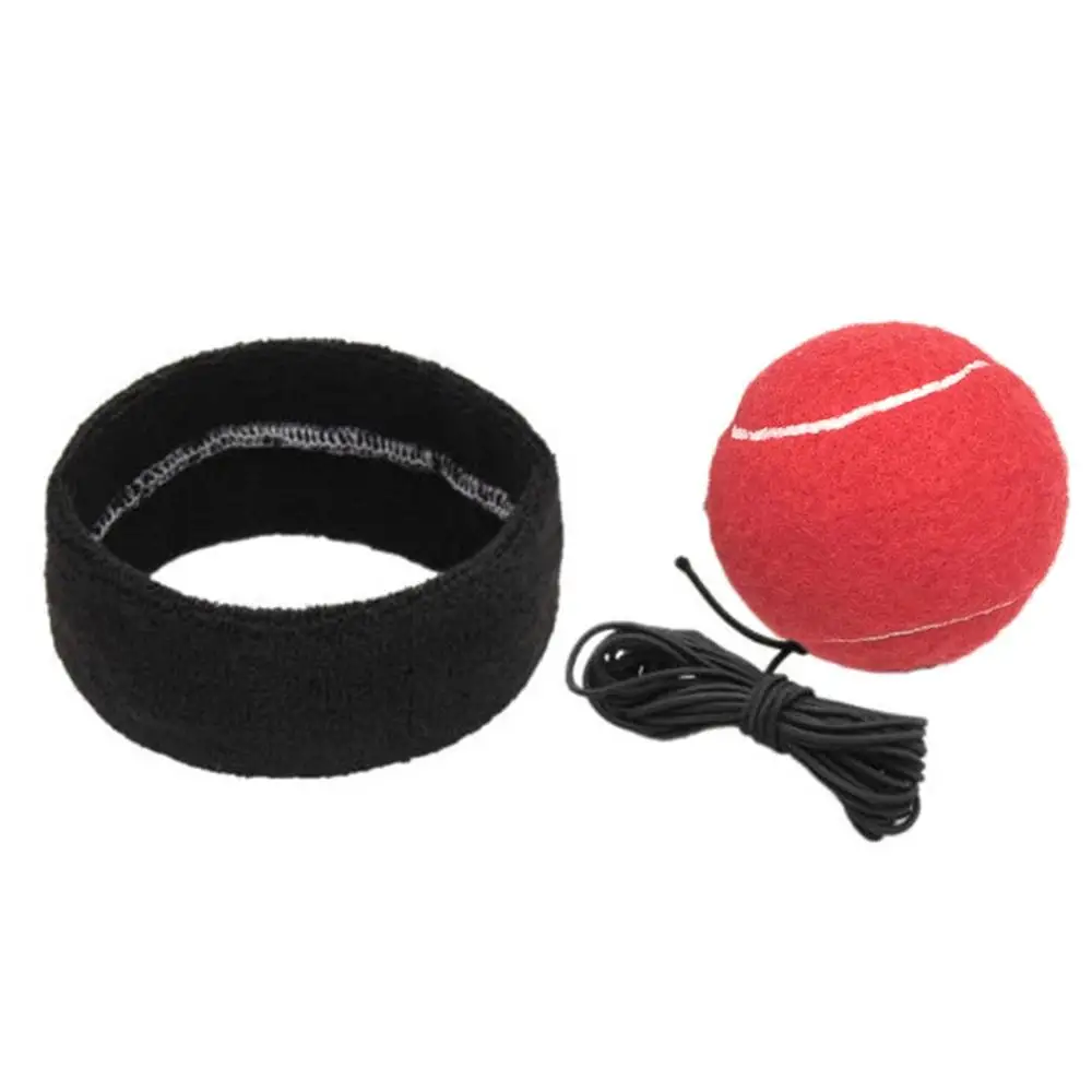 Эластичность головная повязка носить боксерское оборудование боевой мяч тренировочный скоростной мяч Муай Тай тренажер быстро пробивая E302 E303 - Цвет: E303  red