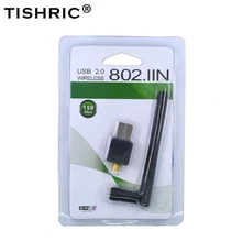 TISHRIC мини USB wifi адаптер 150 Мбит/с 802.11n/g/b Антенна Wi-Fi ключ сетевой LAN Карта высокая скорость для WindowsXP/7 Vista Linux