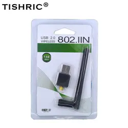 TISHRIC мини-usb Wi-Fi адаптер 150 Мбит/с 802.11n/g/b Антенна Wi-Fi сетевой адаптер LAN высокоскоростная карта для WindowsXP/7 Vista Linux