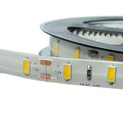 DC12V Светодиодные ленты 5630 гибкий свет 60leds/M 5 м IP65 Водонепроницаемый SMD 5630 Светодиодные ленты свет