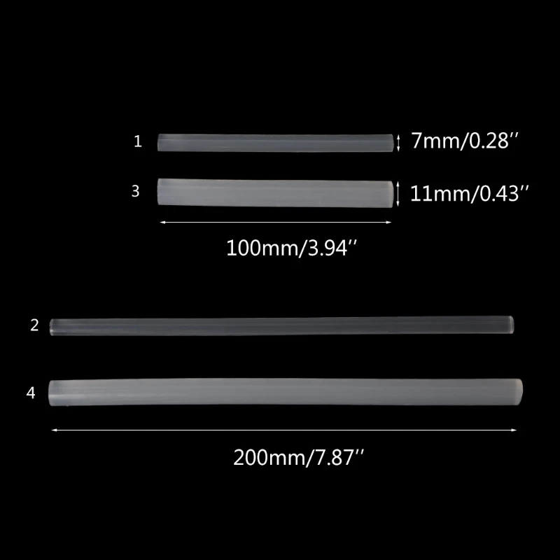 5 шт. термоплавкий клей-карандаш прозрачный клей для DIY ремесла Игрушки Инструменты для ремонта 11x200 мм 11x100 мм 7x200 мм 7x100 мм