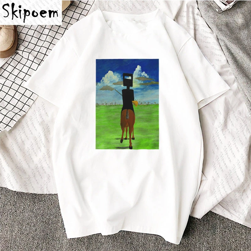 

New O Neck Modern Surreal Art Cotton T-Shirt Figure Printed Sleeve Fashion Casual Tops & Tees Brand Unisex Clothing