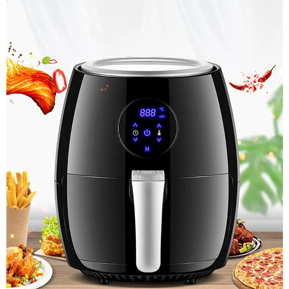 Adoolla 220V 3.8L Household Intelligent Touch Screen Smoke-Free Electric Fryer