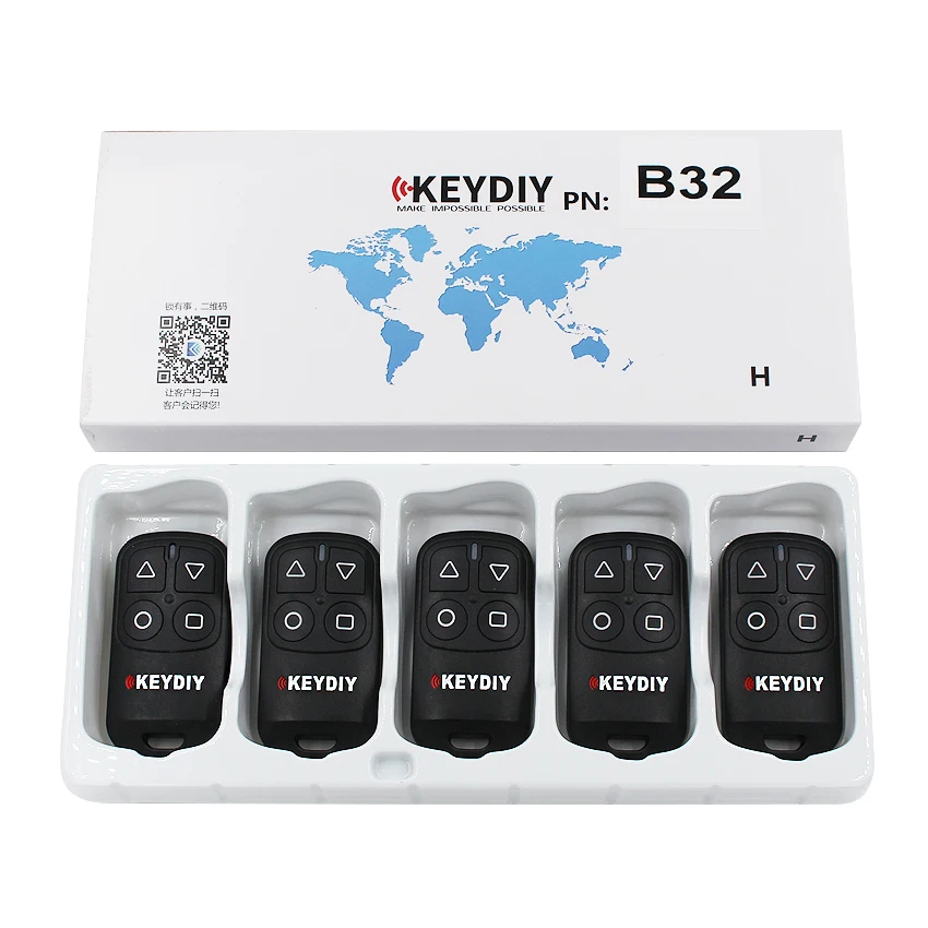 5 шт./лот KEYDIY B32 4 кнопки Общие двери гаража дистанционного управления для KD900 URG200 KD-X2/KD мини KD дистанционного генератора B32