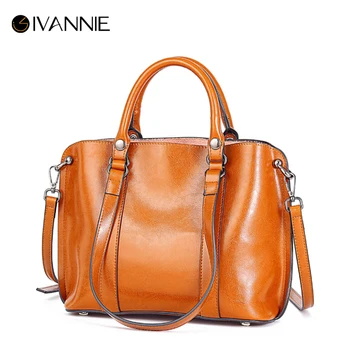 

Women Genuine Leather Handbag Fashion Shoulder Bag Female Messenger Bag Brown Handbags Women Bag Designer sac a main Leather Bag
