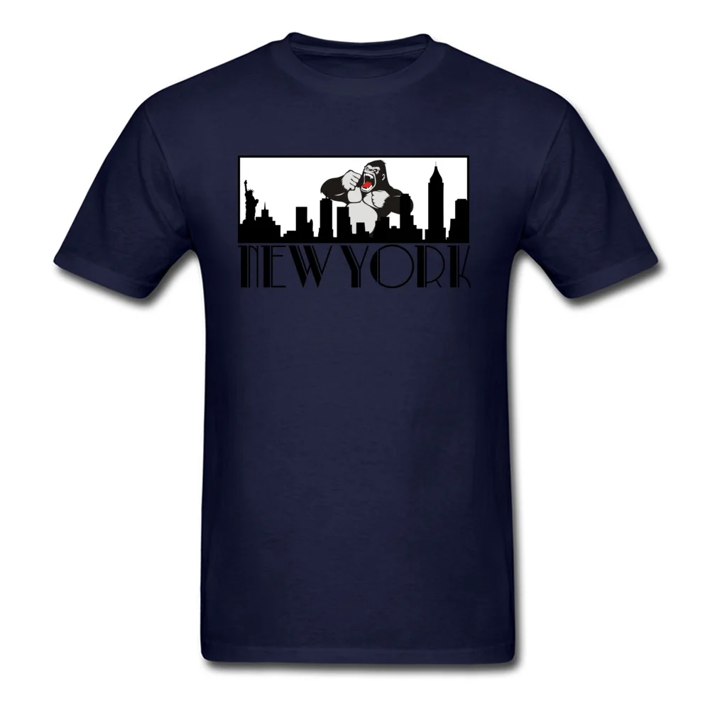 Brand Man T Shirt Greetings from New York Leisure Tops Tees Cotton Fabric Short Sleeve Group Tops Shirts O Neck Greetings from New York navy