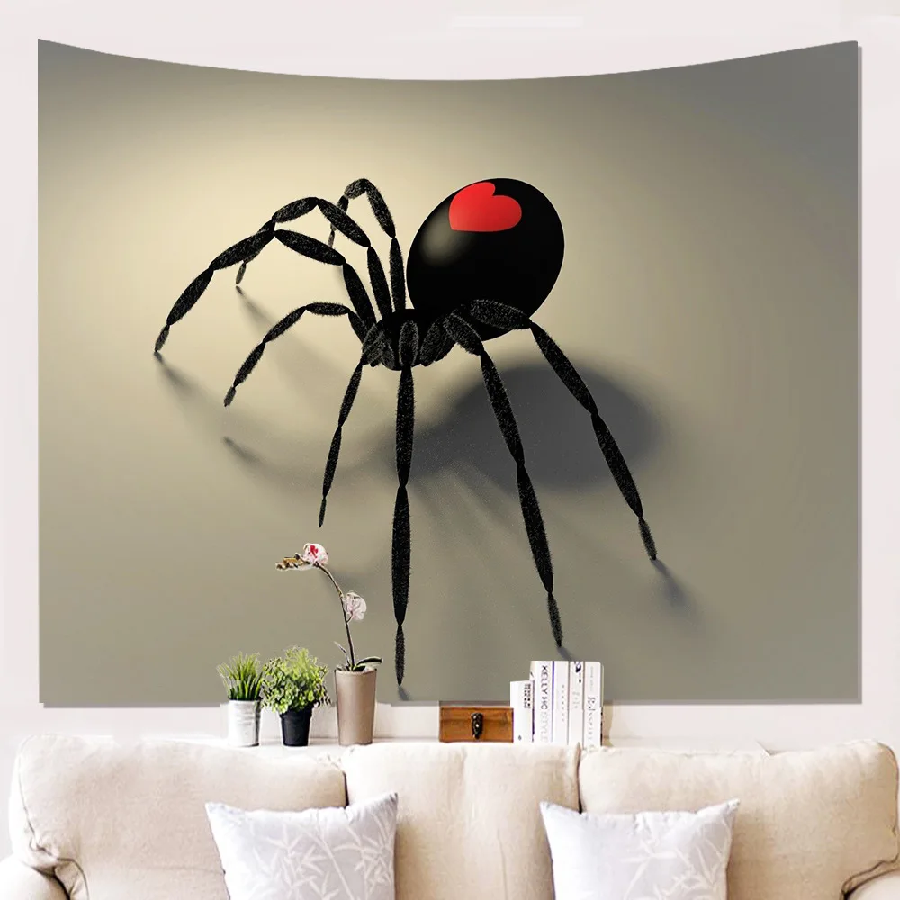 Byetee Tapestry Home Furnishing Animal Spider Print Tapestry Wall