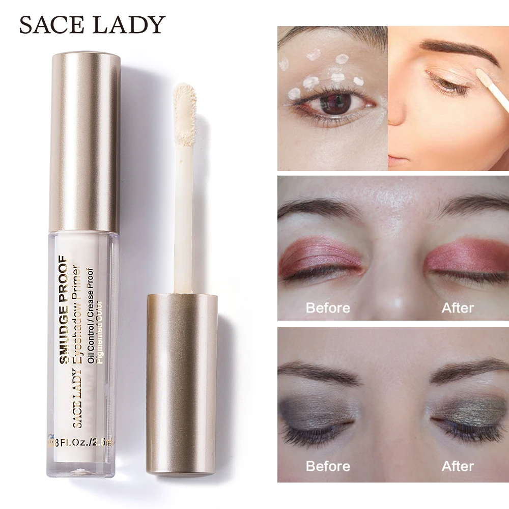 

SACE LADY Eye Shadow Primer Make Up Natural Professional Cosmetic Eyeshadow Base Cream Long-lasting Palette Waterproof Makeup