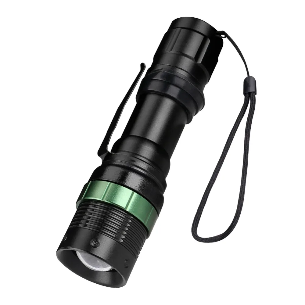 

Q5 800LM 3 Modes LED Tactical Flashlight Waterproof Lamp Torch Hunting Flash Light Lantern For Camping,Use 18650 AAA