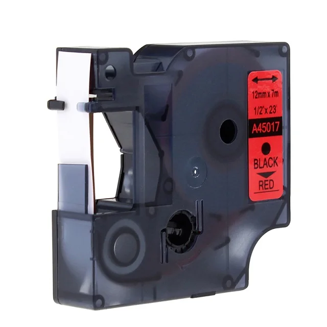 Greateam 1pcs 45013 Compatible Dymo D1 Label Ribbon Tape 12mm for Dymo