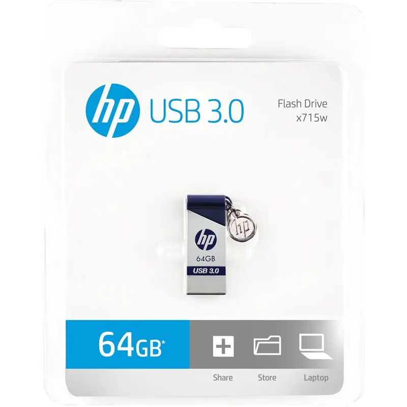 Оригинальный hp USB флешка 16 ГБ, 32 ГБ, 64 ГБ из металла x715w USB3.0 флешки Cle Memory Stick плюс OTG DJ флэш-накопитель Пенна usb 64 ГБ