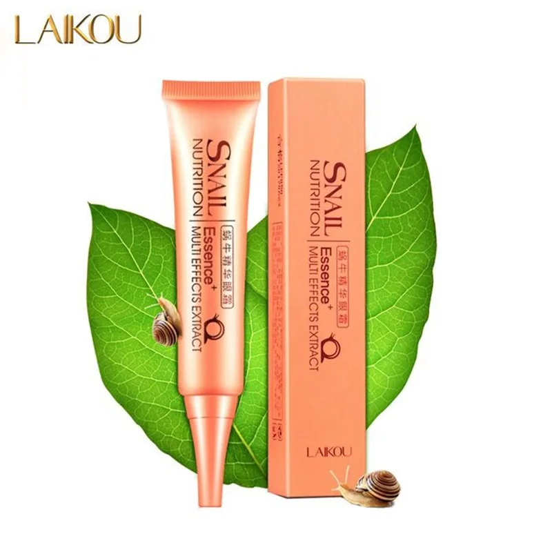 LAIKOU Brand Snail Eyes Cream Hyaluronic Acid Remove Dark Circles