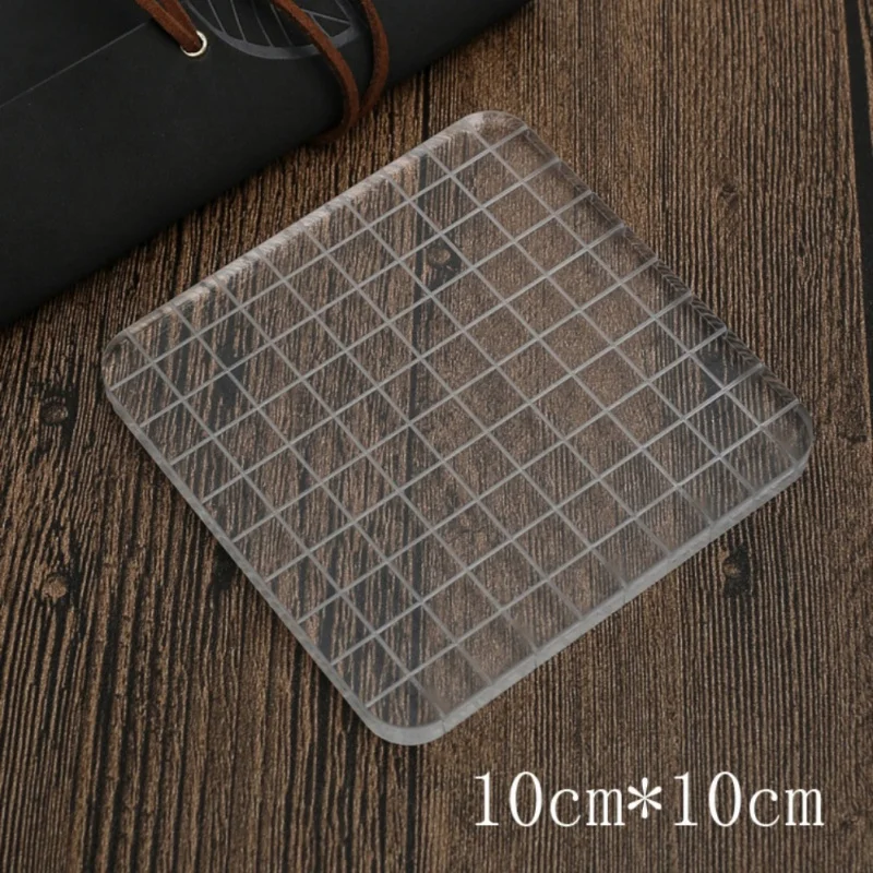 

DIY Transparent Seal Stamp block High transparency Acrylic Handle Block for DIY Scrapbooking Clear photo album Decorative