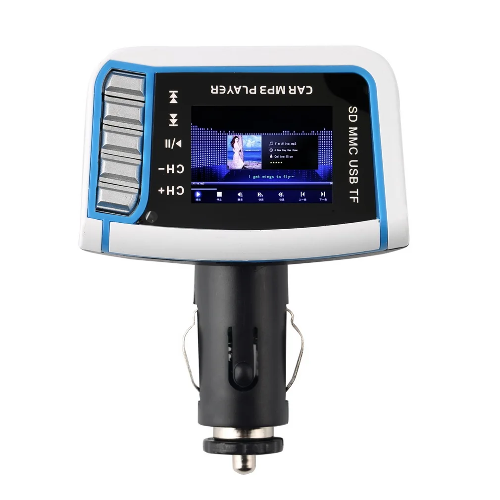 

New 1pcs Car Kit MP3 Player Music Player Radio Adapter Wireless FM Transmitter Modulator USB for LCD Remote White Drop Shipping