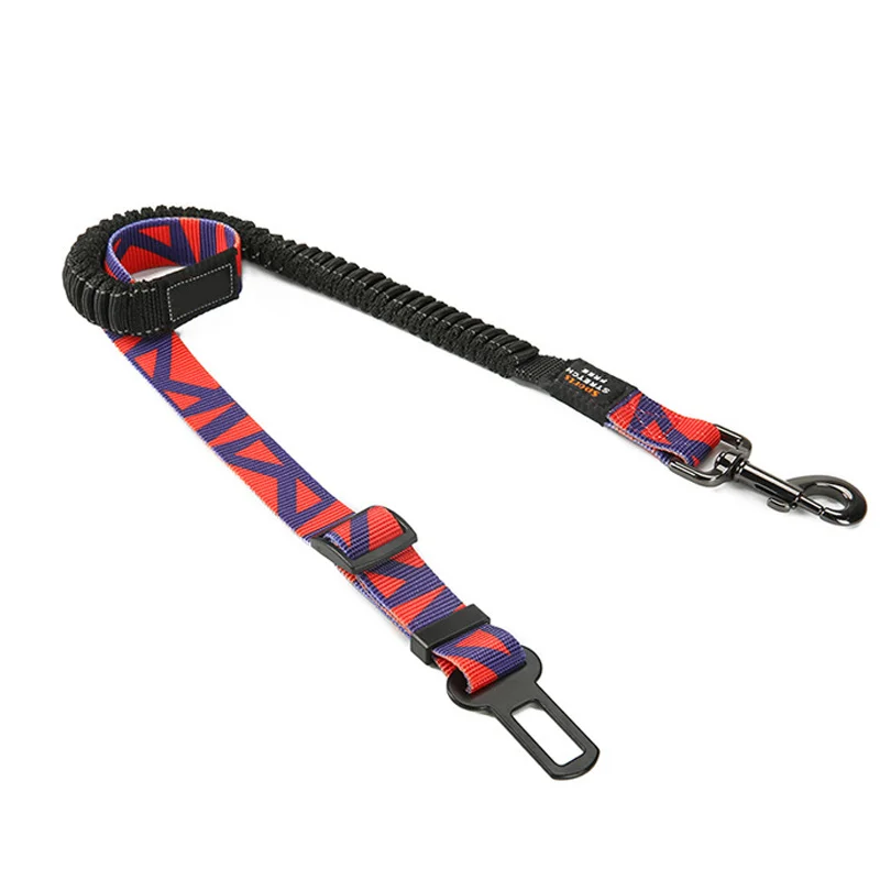 High Adjustable Dog Seat Belt for Car Harness with Bungee Buffer Safety Elastic Leads UEJ | Дом и сад