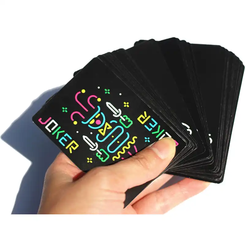 Deck of Poker Playing Cards Glow In The Dark Fluorescent Luminous Toy